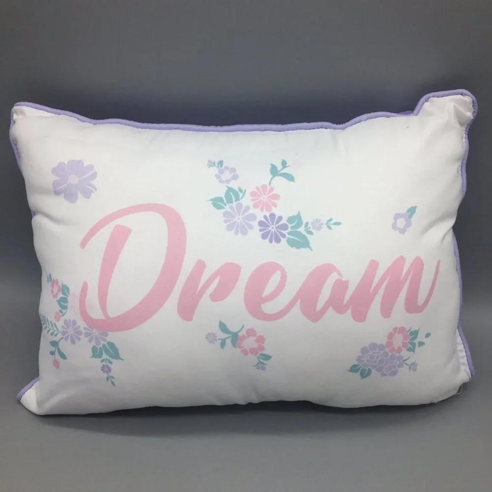 5pc Nicole Miller Unicorn FULL QUEEN Comforter Sham 2 Pillows Set Floral Purple
